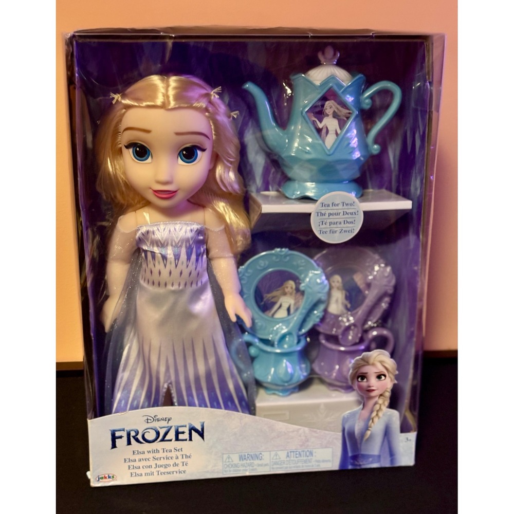 New Disney Frozen Elsa Doll Tea for Two Set Jakks Pacific in Box Rare